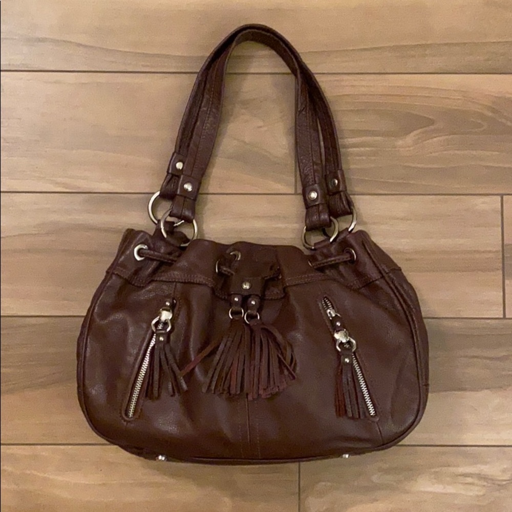 B. Makowsky Brown Shoulder Purse